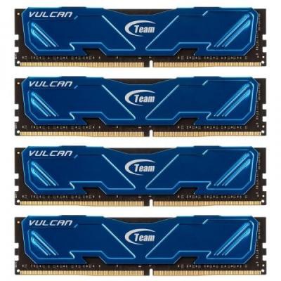 Модуль памяти для компьютера DDR4 32GB (4x8GB) 2800 MHz Vulcan Blue Team (TLBED432G2800HC16AQC01)