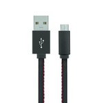 Дата кабель Gelius Leather Edition MicroUSB Black (40408)