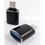 Перехідник OTG USB 2.0 AF to USB-C black Dengos (ADP-018)
