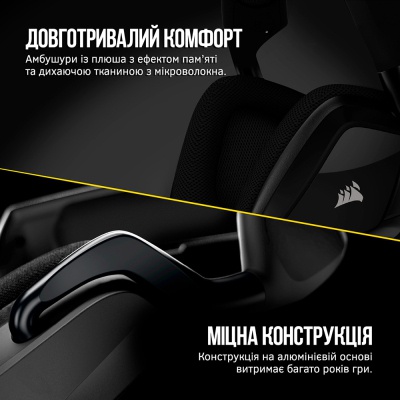 Навушники Corsair Void RGB Elite USB Premium with 7.1 Surround Sound Carbon (CA-9011203-EU)