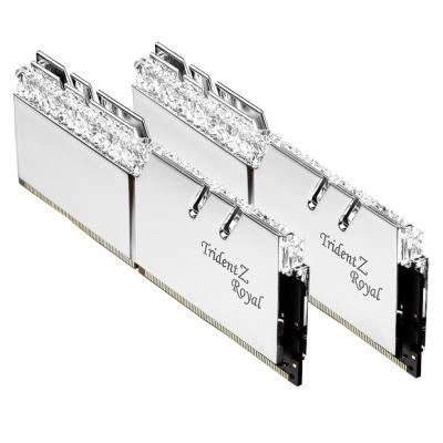 Модуль памяти для компьютера DDR4 16GB (2x8GB) 3200 MHz Trident Z Royal RGB Silver G.Skill (F4-3200C16D-16GTRS)