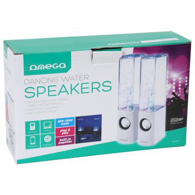 Акустическая система OMEGA OG-12 dansing speakers 6W white USB (OG12DSW)