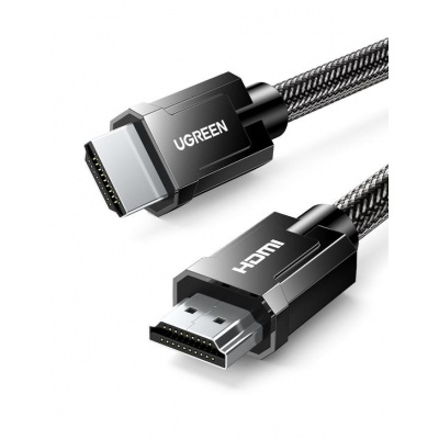 Кабель мультимедийный HDMI to HDMI 1.0m 8K Round with Braided HD135 (Gray) Ugreen (70319)