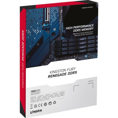Модуль пам'яті для комп'ютера DDR5 32GB 6400 MHz Renegade Silver XMP Kingston Fury (ex.HyperX) (KF564C32RS-32)