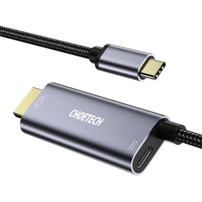 Кабель мультимедійний USB-C to HDMI M 1.8m 4K60Hz Choetech (XCH-M180GY)