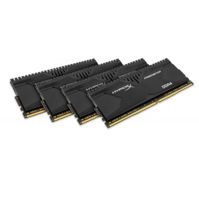 Модуль памяти DDR4 16GB (4x4GB) 3000 MHz HyperX Predator Kingston (HX430C15PB2K4/16)