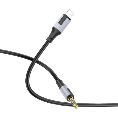 Кабель мультимедійний Lightning to 3.5mm M 1.0m black BOROFONE (6941991108327)