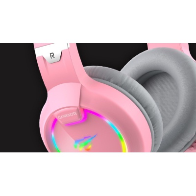 Навушники Havit HV-H2233d Cat Pink (HV-H2233d)