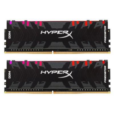 Модуль памяти для компьютера DDR4 16GB (2x8GB) 3200 MHz HyperX Predator RGB Kingston Fury (ex.HyperX) (HX432C16PB3AK2/16)