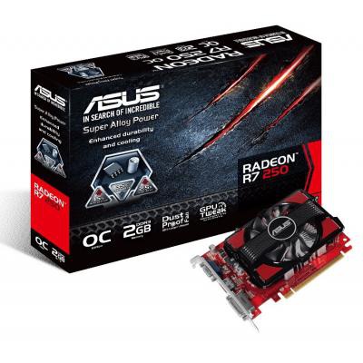 Видеокарта Radeon R7 250 2048Mb OC ASUS (R7250-OC-2GD3)