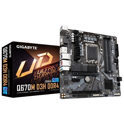 Материнська плата GIGABYTE Q670M D3H DDR4