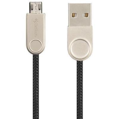 Дата кабель USB 2.0 AM to Micro 5P Pro Nylon Black Gelius (63256)