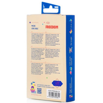 Дата кабель JUST Freedom Micro USB Cable Black (MCR-FRDM-BLCK)