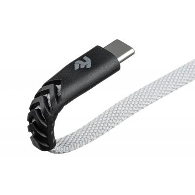 Дата кабель USB 2.0 AM to Type-C 1.0m Flat fabric urban, grey 2E (2E-CCTT-1MGR)