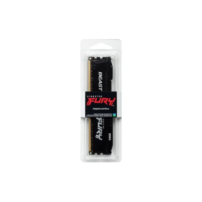 Модуль памяти для компьютера DDR3 4GB 1866 MHz Fury Beast Black Kingston Fury (ex.HyperX) (KF318C10BB/4)