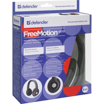 Наушники Defender FreeMotion B570 Red-Gray (63570)