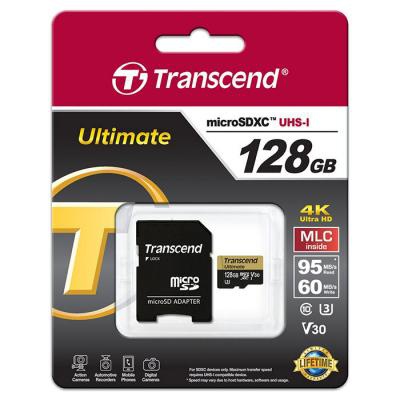 Карта памяти Transcend 128GB microSDXC UHSI U3 MLC (R95,W60MB/S) (TS128GUSDU3M)