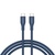 Дата кабель USB-C to USB-C 1.0m CC60SC10 60W Silicon Dark blue Canyon (CNS-CC60SC10DB)