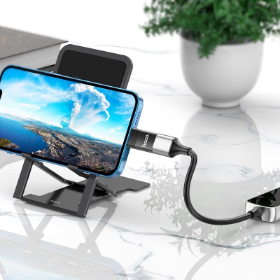 Перехідник UA17 Lightning M to USB F USB2.0 no data transfer Black HOCO (6931474761989)