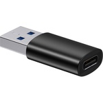 Перехідник USB 3.1 M to USB-C F black Baseus (ZJJQ000101)