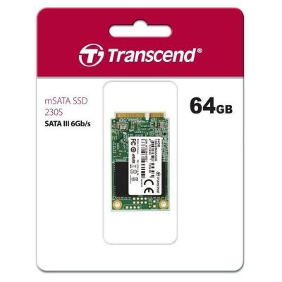 Накопичувач SSD mSATA 64GB Transcend (TS64GMSA230S)