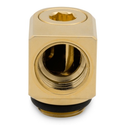 Фітинг для СВО Ekwb EK-Quantum Torque Micro Rotary 90 - Gold (3831109851043)