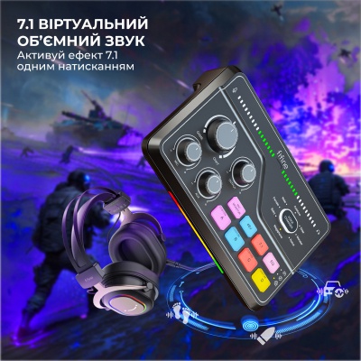 Мікшерний пульт Fifine SC8 Black (SC8)