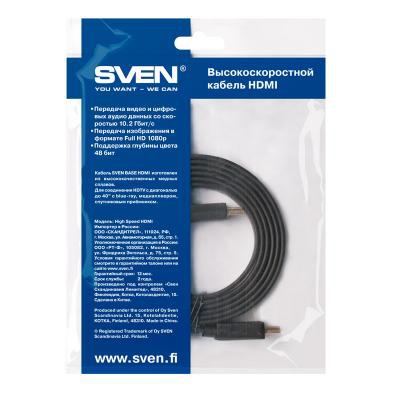 Кабель мультимедийный HDMI to HDMI 1.8m SVEN (1300090)