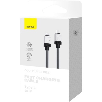 Дата кабель USB-C to Lightning 1.0m CoolPlay Fast Charging 20W black Baseus (CAKW000001)