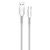 Дата кабель USB 2.0 AM to Micro 5P 1.0m line-drawing white ColorWay (CW-CBUM028-WH)