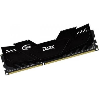Модуль памяти для компьютера DDR4 8GB (2x4GB) 2666 MHz Dark Black Team (TDKED48G2666HC15ADC01)