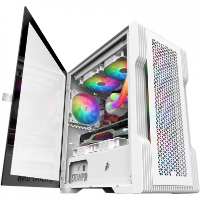 Корпус 1stPlayer T3-4F1-W-WH