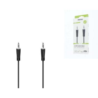 Кабель мультимедійний 3.5 mm Jack - 3.5 mm Jack Stereo 1.5 m Black Hama (00205262)