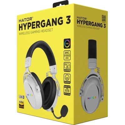 Навушники Hator Hypergang 3 Wireless White (ESH56)