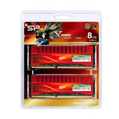 Модуль памяти для компьютера DDR3 8GB (2x4GB) 1600 MHz X-Power Silicon Power (SP008GXLYU16ANDA)