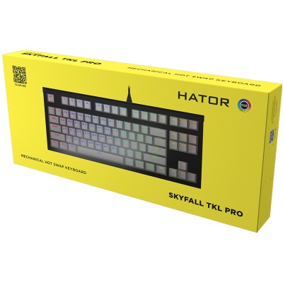 Клавиатура Hator Skyfall TKL PRO USB Yellow (HTK-657)