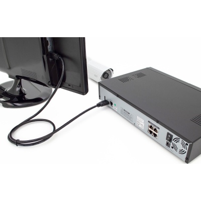 Кабель мультимедійний HDMI M to HDMI M 2.0m 4K60Hz w/Ethernet black Digitus (DB-330123-020-S)