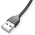 Дата кабель USB 2.0 AM to Micro 5P 1.0m Mini T-M807 Black T-PHOX (T-M807 Black)