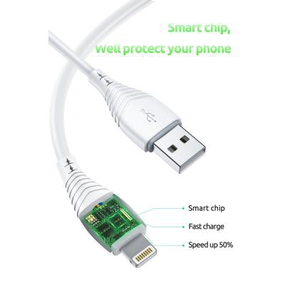 Дата кабель USB 2.0 AM to Lightning 1.2m Nature T-L830 White T-Phox (T-L830 White)