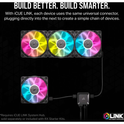 Кулер до корпусу Corsair iCUE Link RX140 RGB PWM (CO-9051019-WW)