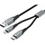 Дата кабель USB 2.0 AM to Micro 5P + Type-C 0.5m Y-Splitter 480Mbps Aluminum Alloy Gray Vention (CQGHD)