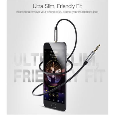 Кабель мультимедійний 3.5mm M to 3.5mm M 3.0m AV119 black UGREEN (10736)