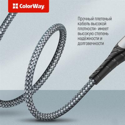 Дата кабель USB-C to Lightning 2.0m ColorWay (CW-CBPDCL036-GR)