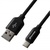 Дата кабель USB 2.0 AM to Type-C 1.0m Black/Black Grand-X (NC01BB)
