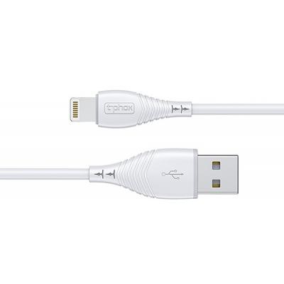Дата кабель USB 2.0 AM to Lightning 1.2m Nature T-L830 White T-Phox (T-L830 White)