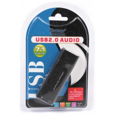 Переходник USB2.0- Audio вх./вых.(7.1) Viewcon (VE 533)