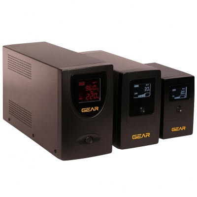 Пристрій безперебійного живлення GEAR GU-600PLCD