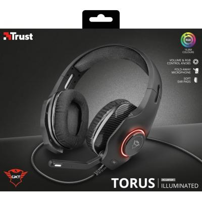 Наушники Trust GXT 455 Torus RGB 3.5mm BLACK (23138)