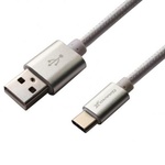 Дата кабель USB 2.0 AM to Type-C 1.0m Silver Grand-X (FC01)