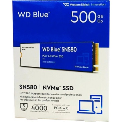 Накопичувач SSD M.2 2280 500GB SN580 Blue WD (WDS500G3B0E)